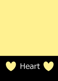 Yellow and simple heart from japan