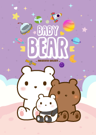 Baby Bears Galaxy Magenta