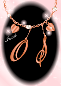 【O&S】イニシャル運気UP!ピンクゴールド