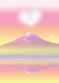 愛の証52 ハートの雲3（富士山）