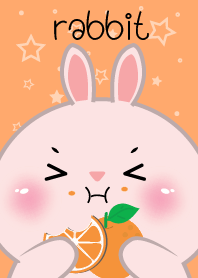 Pink Rabbit Love Orange