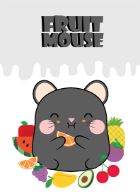 Black Mouse And Fruit Theme