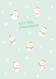 cute Cats Snowman10
