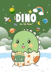 Dino Cute Galaxy Green Tea