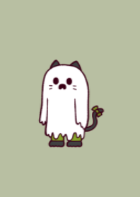 Ghost black cat.(dusty colors04)