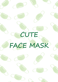 Cute face mask(green)