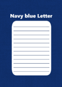navy blue letter