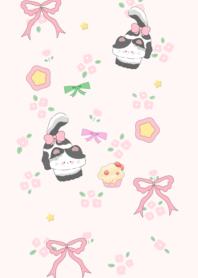 Minimalist flower cat