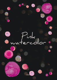 Black : Pink watercolor