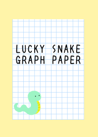 LUCKY SNAKE GRAPH PAPER-LIGHT YELLOW