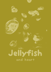 Jellyfish & heart Pale mustard