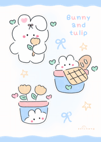 Bunny and tulip :) :) v.6