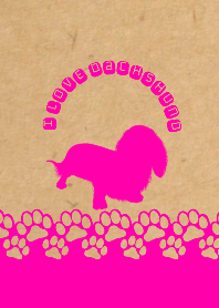 I LOVE DACHSHUND CRAFT x VIVIT PINK