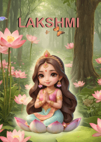 Lakshmi-fulfilled, rich in wealth, (JP)