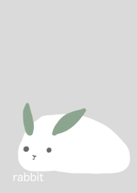 rabbit snow and leaf