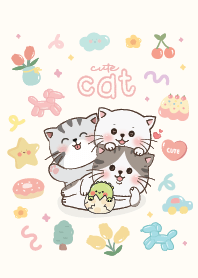 We love cat cute minimal