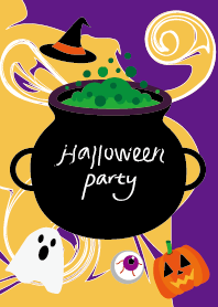 Halloween Party (purple & yellow)