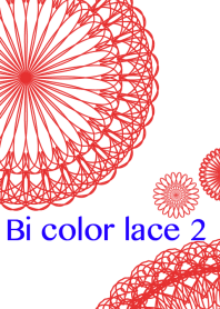 Flowers and lace ribbon - bi color 2 -