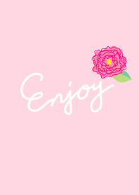 Enjoy-ピンク×花-