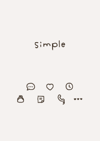 手書きシンプル♡ブラウン&オレンジ