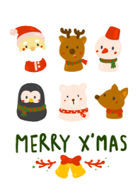 Christmas doodle. Merry x'mas