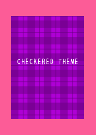 PURPLE CHECKERED THEME-HOT PINK