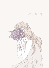 Flower scent and girl1.