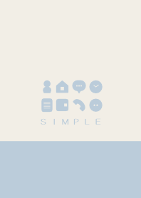 シンプル（beige blue)V.455
