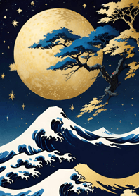 Bright Moon and Dawn 7389a5