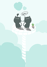 Cat on Platform J - Light Gray (Gr8)