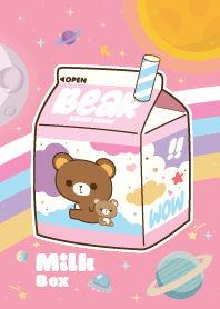 Brown Bear Sweets Galaxy Milk Box