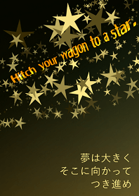 Hitch your wagon to a star.