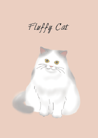 Fluffy Cat, Long-Haired Breed, Simple 2