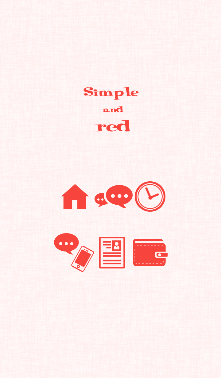 Simple red icon