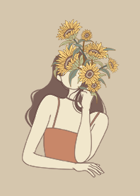 minimal sunflower