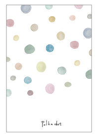 Polka dot theme. watercolor *