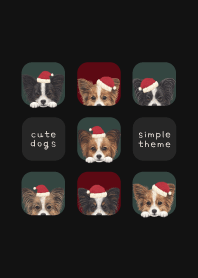 DOGS - パピヨン - クリスマス