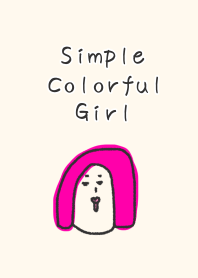 Simple Colorful girl