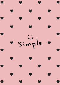 Black heart darkish pink3 from Japan