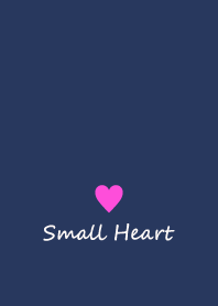 Small Heart *Navy+Pink 40*