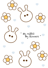 Mini flowers & Rabbit 25