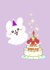 HAPPY BIRTH DAY purple