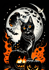 浮世絵万聖節猫 1DF8F3