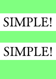SIMPLE!SIMPLE!/NEON YELLOW GREEN
