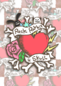 Rock rabbit and skull/Cool tattoo