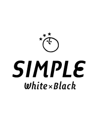 シンプル ホワイト×ブラック