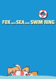 Fox and sea and swim ring