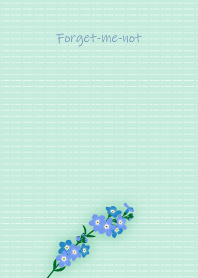 April birth flower,Forget-me-not.