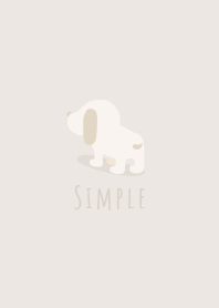 simple dog. beige