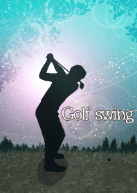 Golf swing 3-Skyblue-